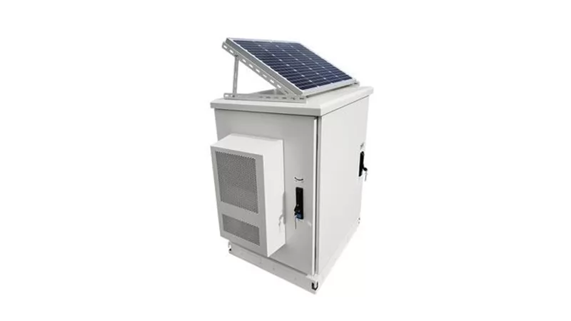 Outdoor smart energy cabinet.
