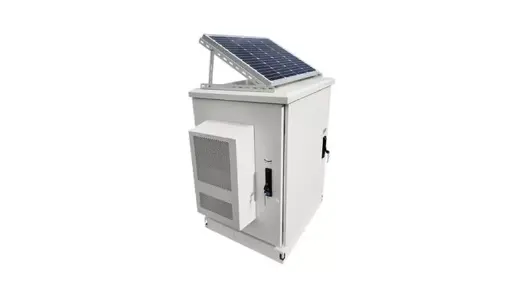 Outdoor smart energy cabinet.